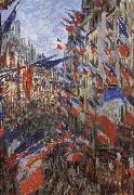 Claude Monet Rus Saint-Denis,Festivities of 30 June china oil painting reproduction